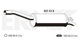 Глушитель выхлопных газов конечный