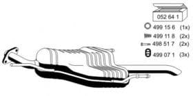 Глушитель выхлопных газов конечный