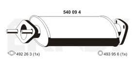Середній глушник вихлопних газів