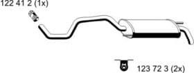 Глушник вихлопних газів кінцевий Ernst 121118