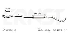 Середній глушник вихлопних газів