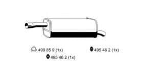 Глушник вихлопних газів кінцевий