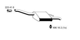 Глушитель выхлопных газов конечный Ernst 341097