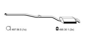 Глушник вихлопних газів кінцевий