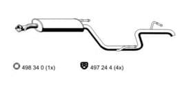Глушитель выхлопных газов конечный