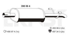 Середній глушник вихлопних газів