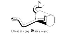 Глушник вихлопних газів кінцевий