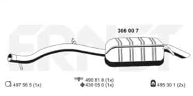 Глушник вихлопних газів кінцевий