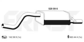 Глушник вихлопних газів кінцевий