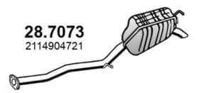 Глушник вихлопних газів кінцевий