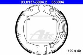 Колодки ручника