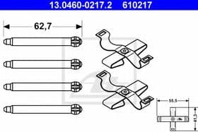 Комплектующие дисковых тормозных колодок