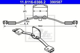 Пружина гальмівного супорта Пружина гальмівного супорта