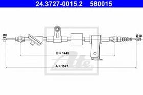 Трос ручного гальма