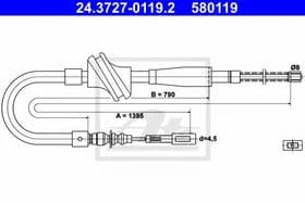 Трос ручного тормоза