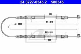 Трос ручного гальма