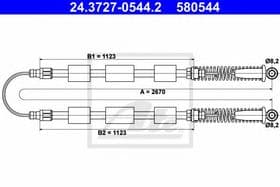Трос ручного тормоза