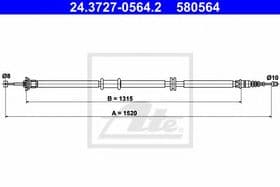 Трос ручного тормоза