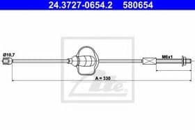 Трос ручного тормоза