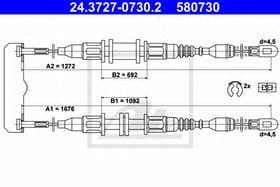Трос ручного тормоза