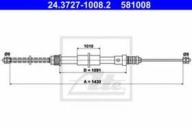 Трос ручного гальма