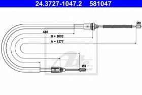 Трос ручного гальма