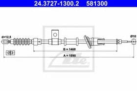 Трос ручного гальма