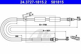 Трос ручного гальма