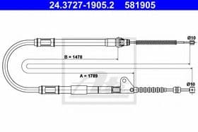 Трос ручного тормоза