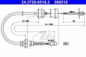 Трос сцепления