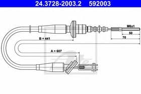 Трос сцепления