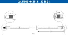 Тормозной шланг Тормозной шланг