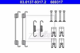 Монтажний комплект барабанних гальмівних колодок