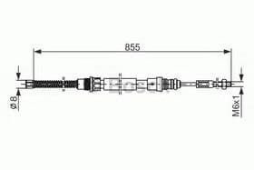 Трос ручного тормоза