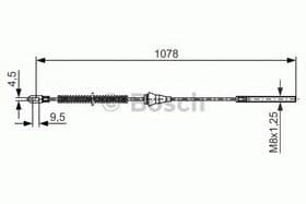 Трос ручного тормоза
