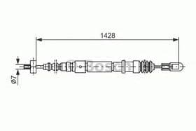 Трос ручного гальма