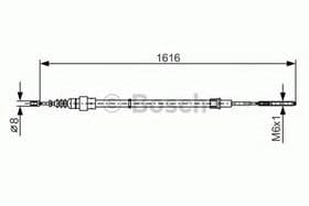 Трос ручного тормоза