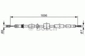 Трос ручного гальма