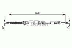 Трос ручного тормоза