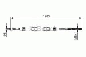 Трос ручного тормоза