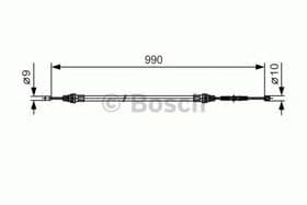 Трос ручного тормоза
