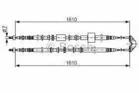 Трос ручного тормоза