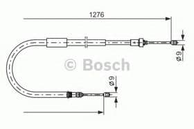 Трос ручного гальма