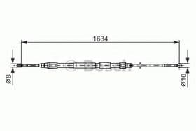 Трос ручного тормоза
