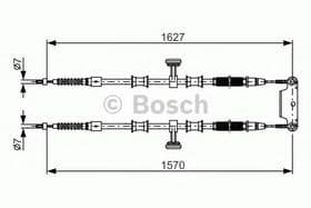 Трос ручного гальма