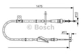 Трос ручного гальма