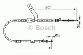 Трос ручного гальма