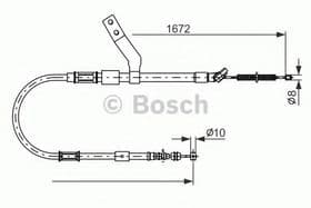 Трос ручного гальма