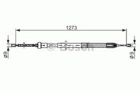 Трос ручного тормоза