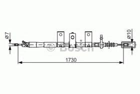 Трос ручного гальма